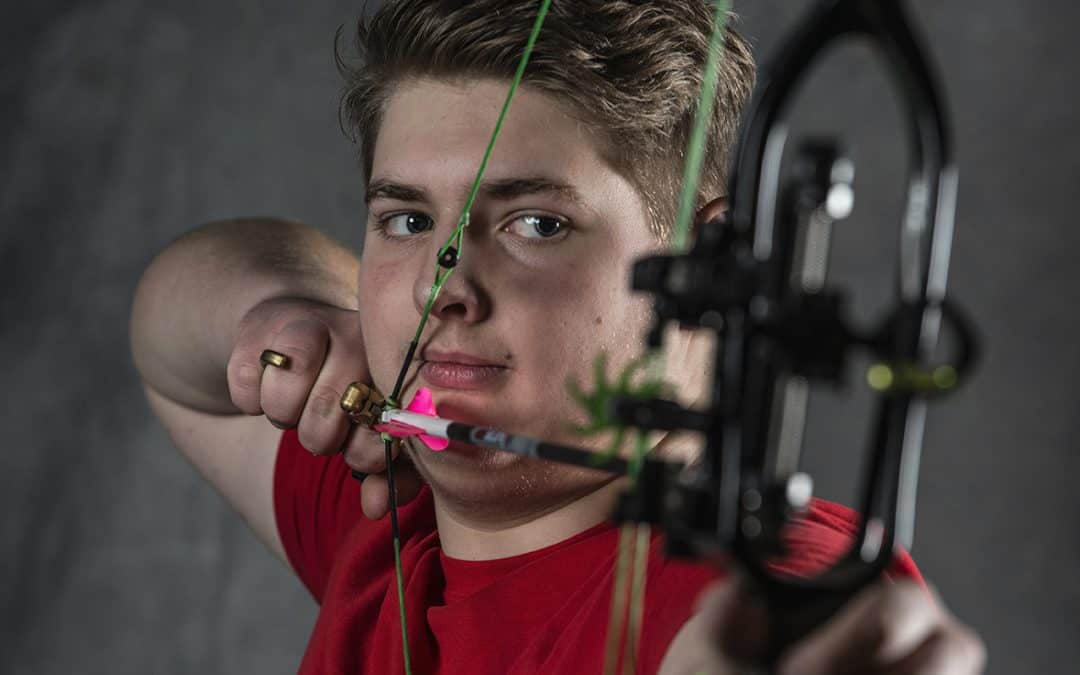 Simon Olsen fra Vordingborg Bueskyttelaug vinder guld ved DM i bueskydning