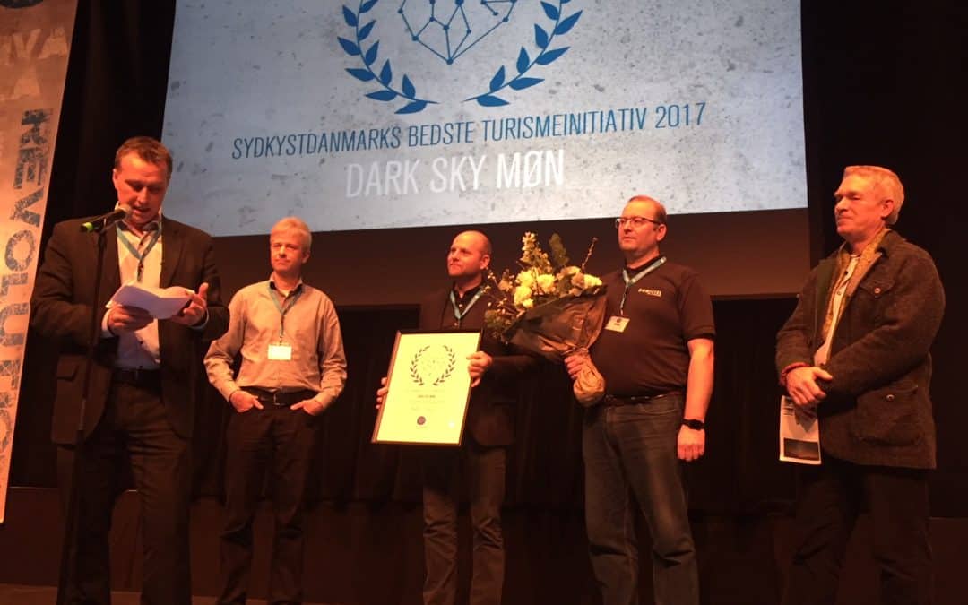 For andet år i træk har et turistprojekt i Vordingborg Kommune vundet prisen som årets turismeinitiativ – Vinder er Dark Sky Møn og Nyord