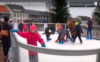 Skøjtebane på Slotstorvet i Vordingborg [Video]