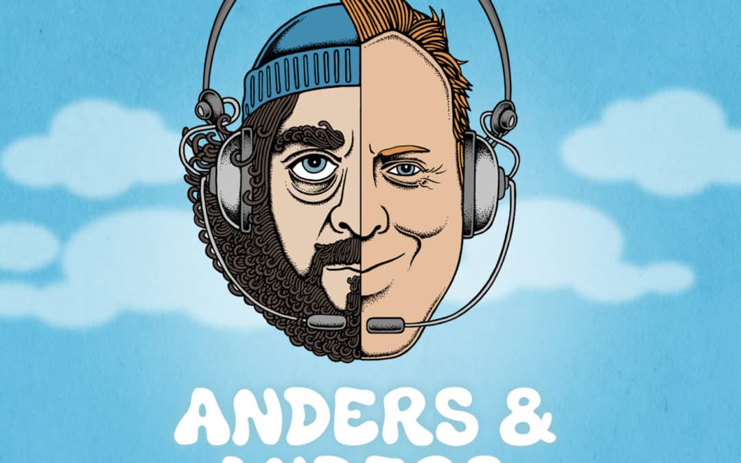 Anders Breinholt og Anders Lund Madsen optager podcast på STARS