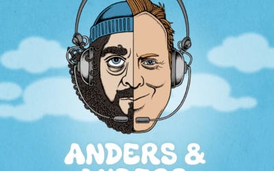 Anders Breinholt og Anders Lund Madsen optager podcast på STARS