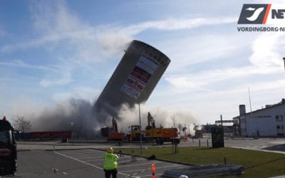 Se sprængning der går galt af stor silo på Vordingborg Sydhavn [Video]