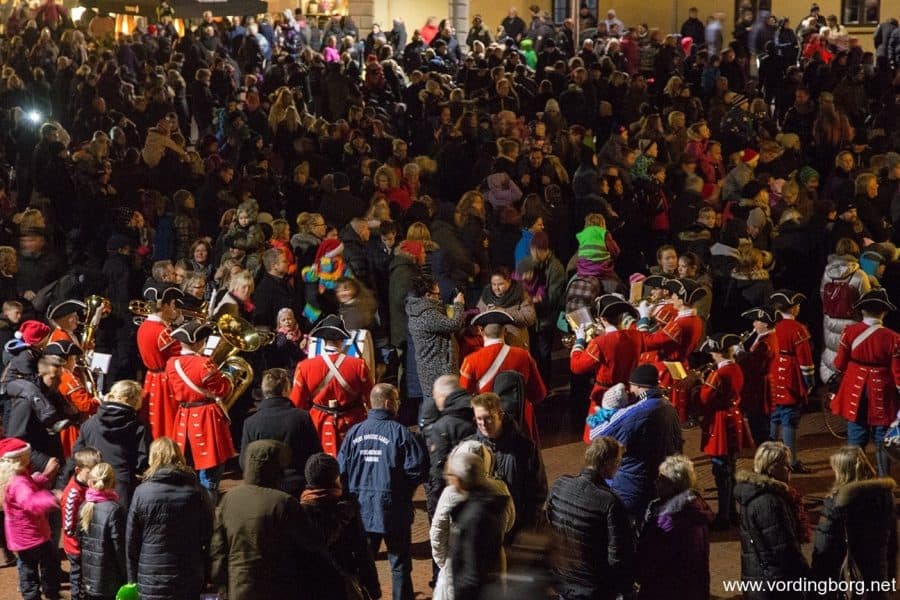 Juletræ og ny gadebelysning i Vordingborg 28. november 2014