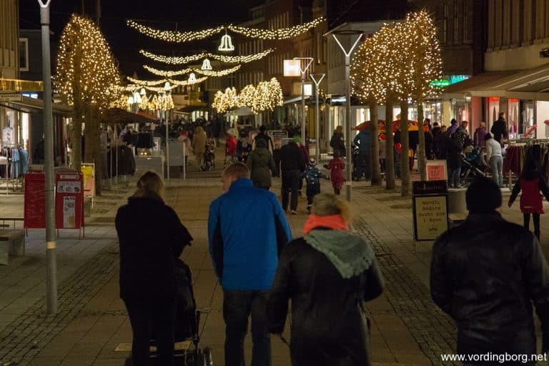 Juletræ og ny gadebelysning i Vordingborg 28. november 2014