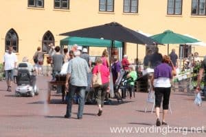 Lørdagsmarked på Slotstorvet Vordingborg