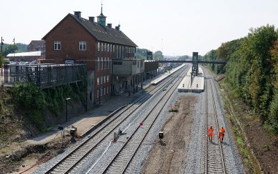 Natarbejde langs jernbanen mellem Vordingborg og Næstved i uge 40-41 og uge 44-45 2019