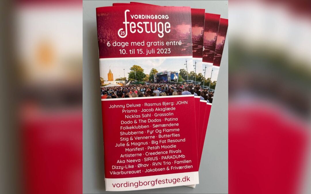 Vordingborg Festuges programhæfte er uddelt – kan også ses online