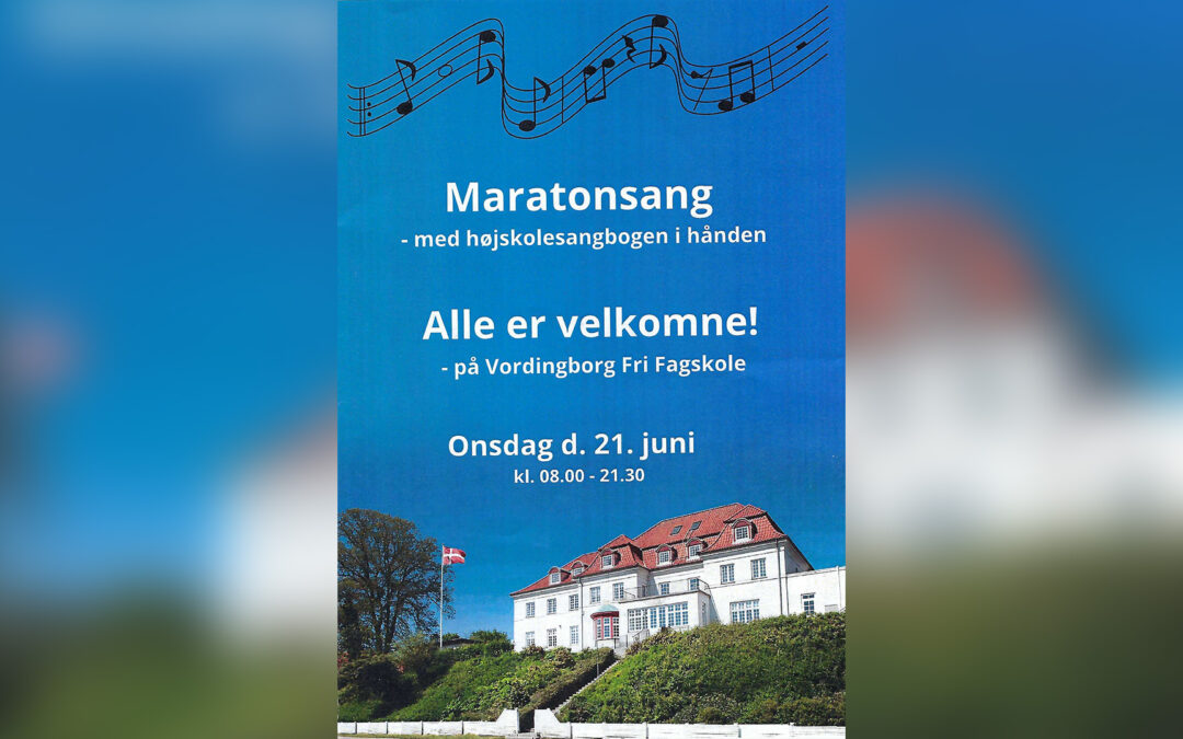 Maratonsang på Vordingborg Fri Fagskole