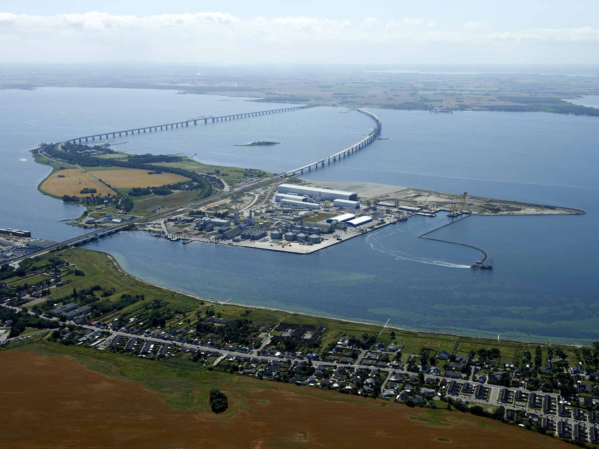 Søndag den 15. september 2024 afholder Vejdirektoratet sammen med den italienske hovedentreprenør SBJV og Vordingborg Havn Åben Byggeplads. Foto: Vejdirektoratet.