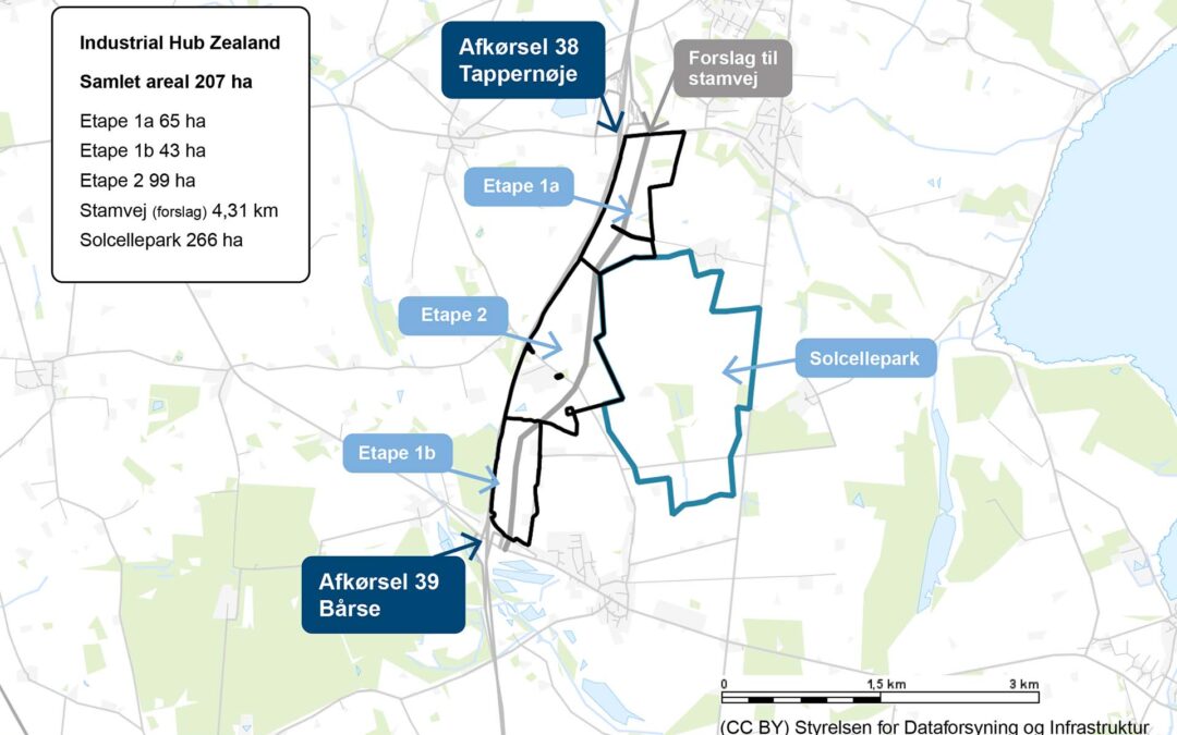 Ny national industripark bliver placeret på Sydsjælland