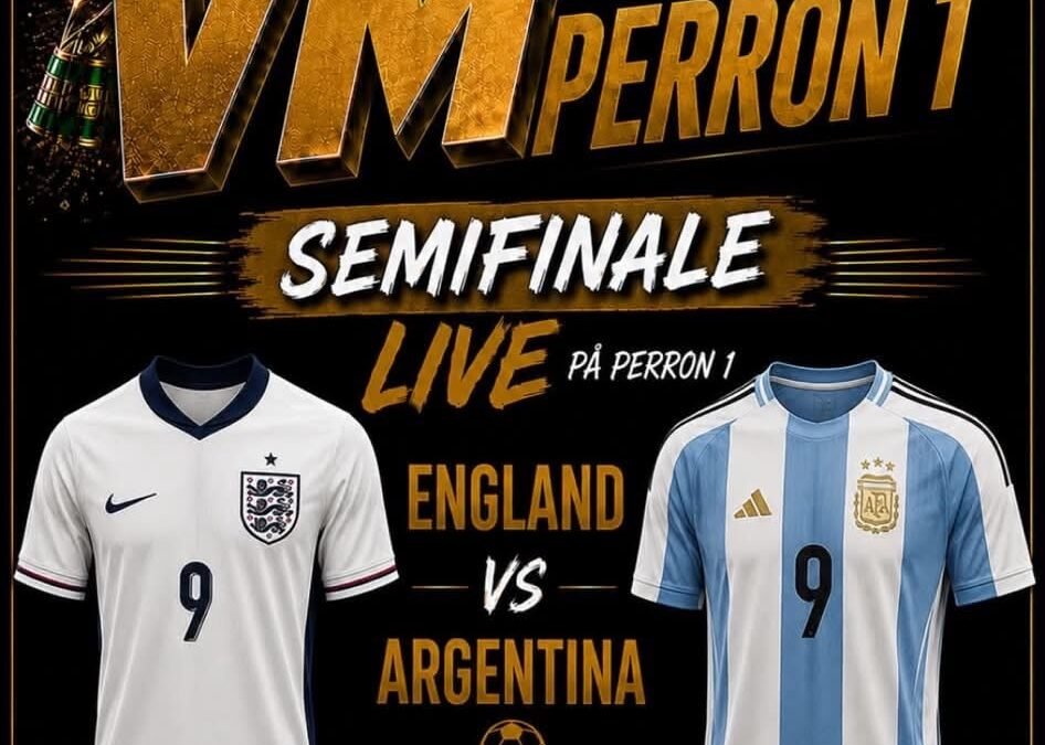 VM i fodbold semifinale på Perron 1