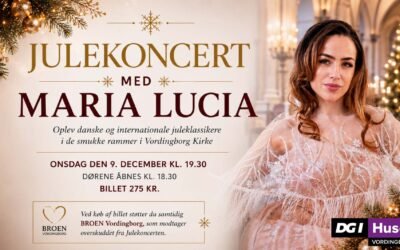 Maria Lucia synger julen ind i Vordingborg Kirke – overskuddet går til BROEN Vordingborg