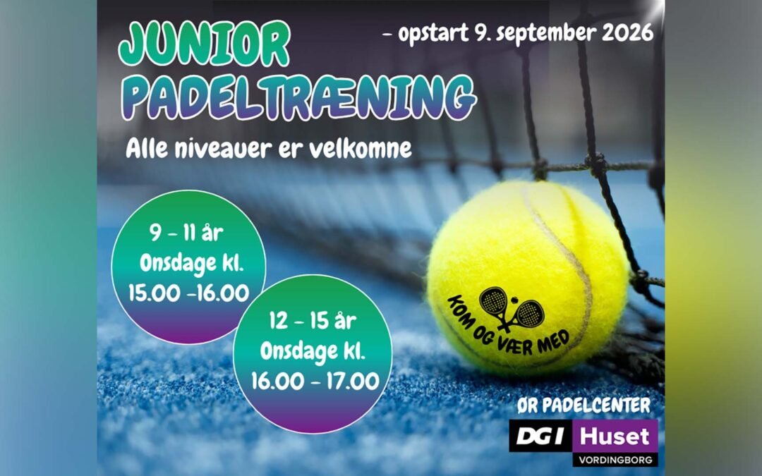 Juniorpadel vokser i Vordingborg – nu åbner to nye hold
