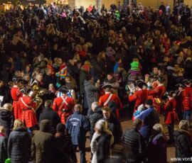 Juletræ og ny gadebelysning i Vordingborg 28. november 2014