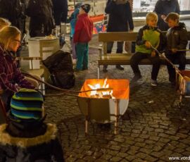 Juletræ og ny gadebelysning i Vordingborg 28. november 2014