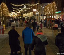 Juletræ og ny gadebelysning i Vordingborg 28. november 2014